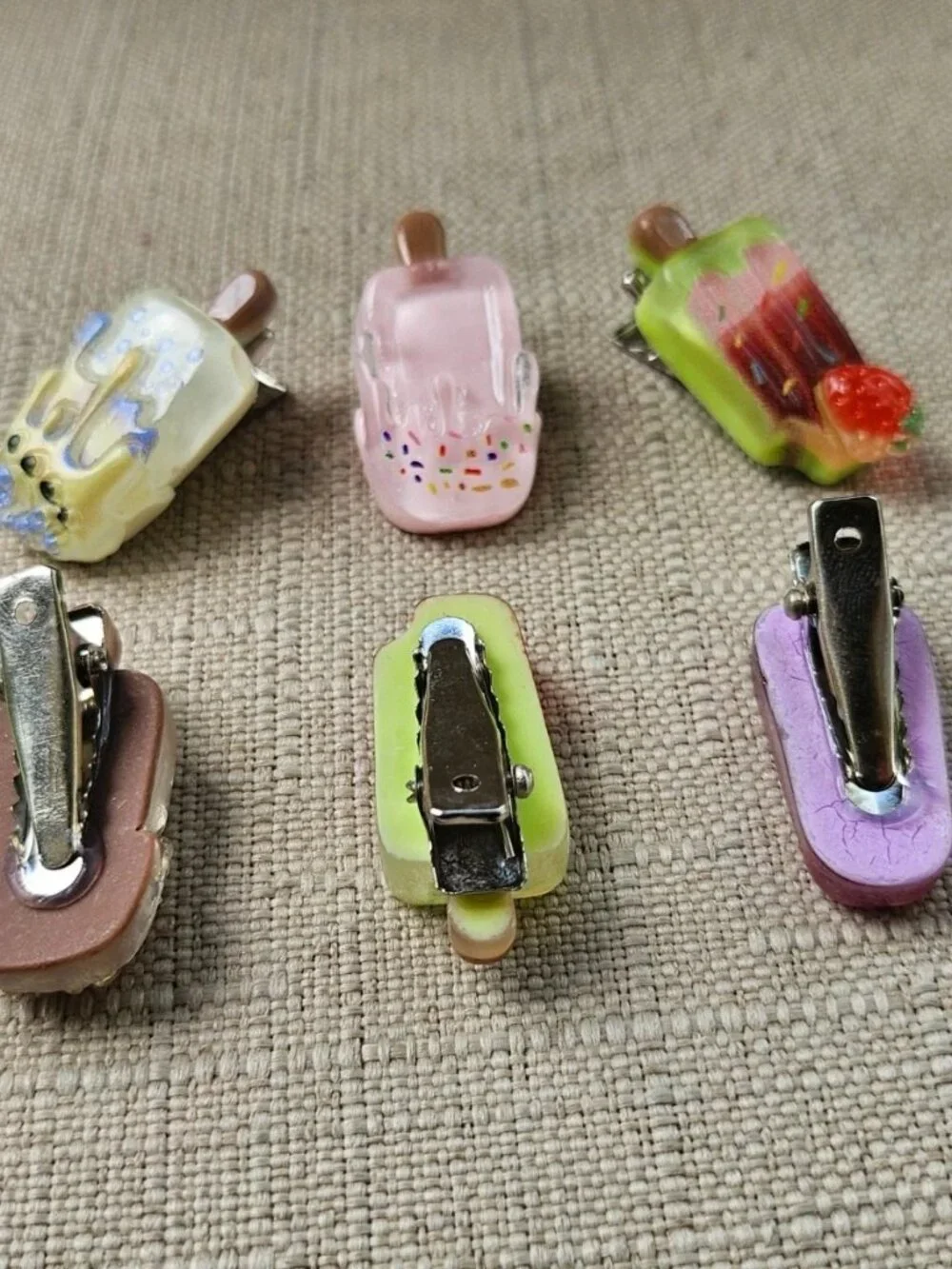 Women Ice Cream Hair Clips Cute Suitable for Braids Ponytails Hair Accessories